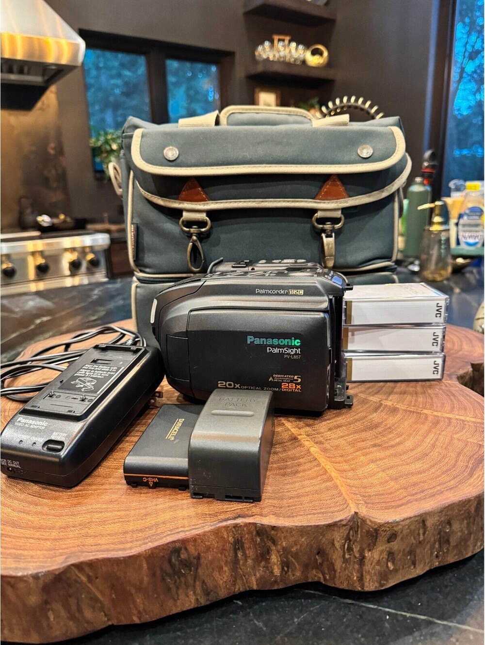 Panasonic PalmSight PV-L857 VHS-C Camcorder Bundle - Parts/Repair As-Is Bag
